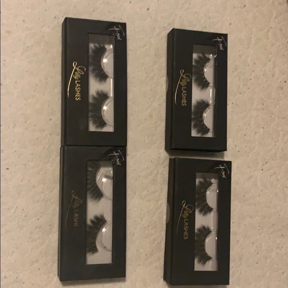 Lily lashes  the top ones are new and the bottom